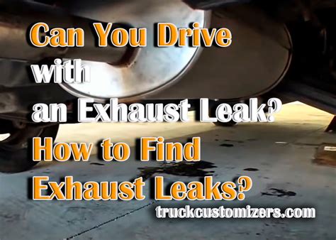 Can I drive with exhaust leak for few days